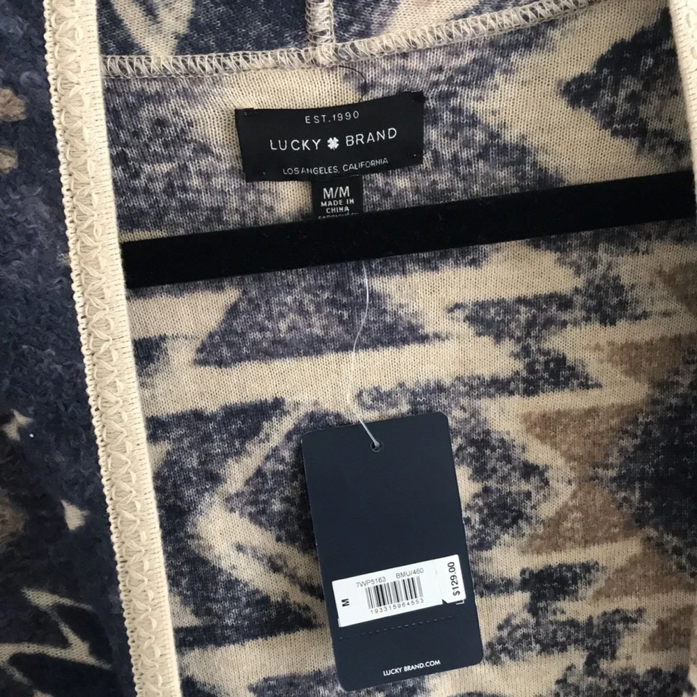 NWT Lucky Brand Fringe Sweater - Picture 4 of 6